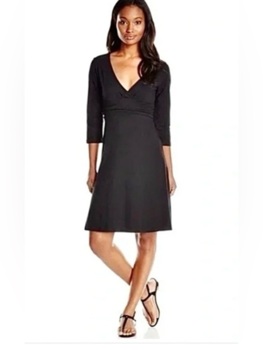 PATAGONIA Margot Organic Cotton Dress in Black Size Small